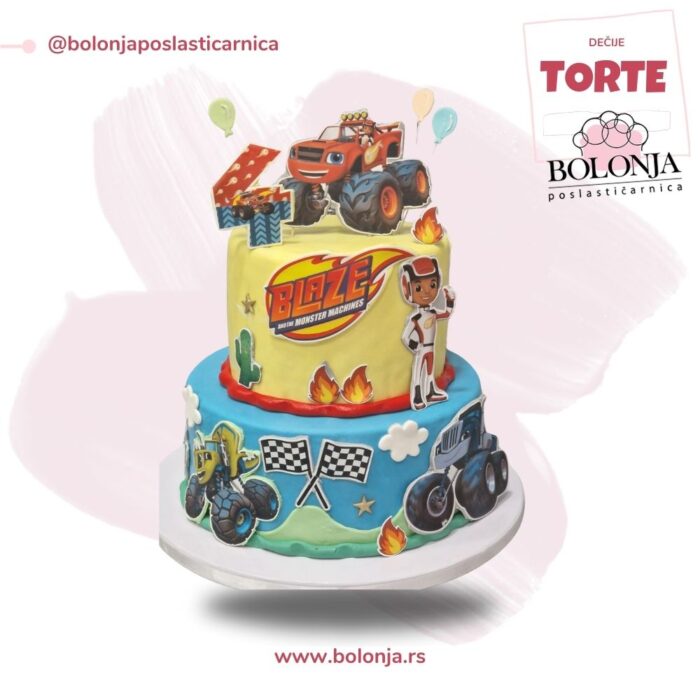 Blaze monster machines torta