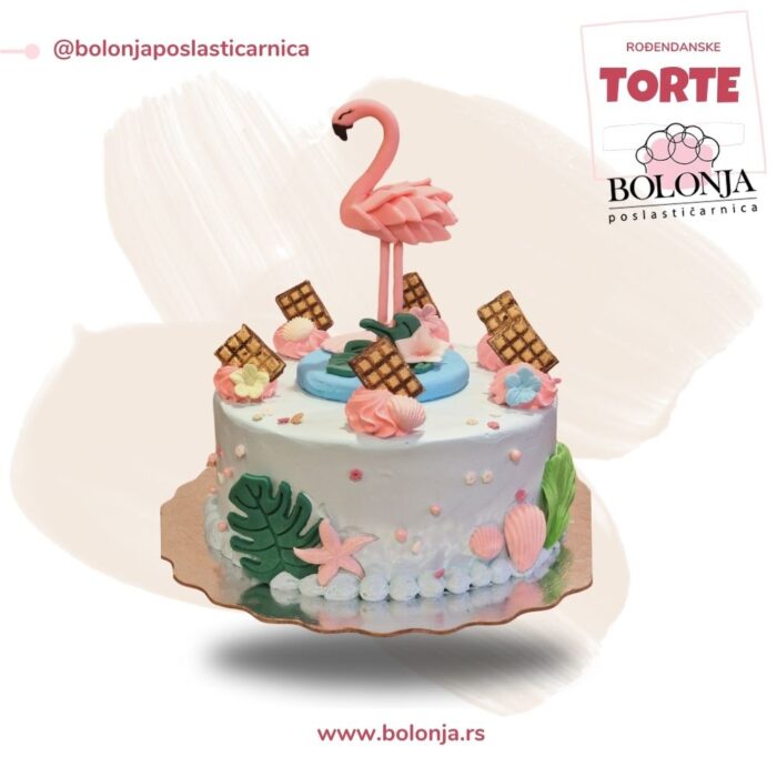 Flamingos torta