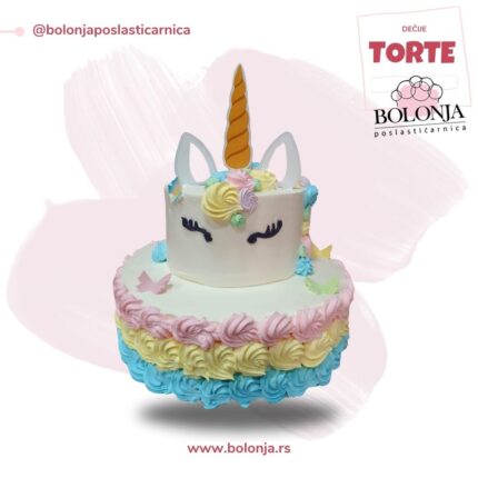 Jednorog torta dvospratna