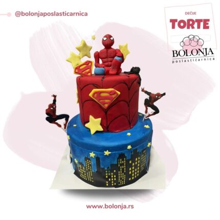 Spajdermen torta superheroj